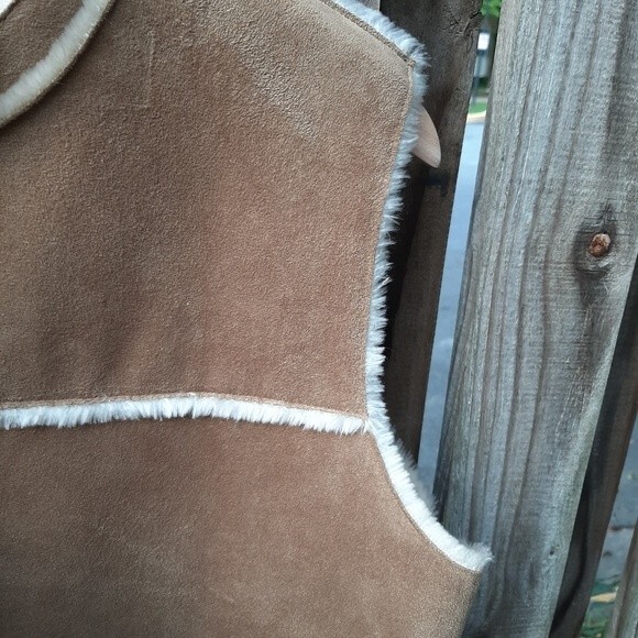 Valerie Stevens Vest Faux Suede Fully Lined Penny Lane Sleeveless Jacket Size LP - Picture 7 of 13